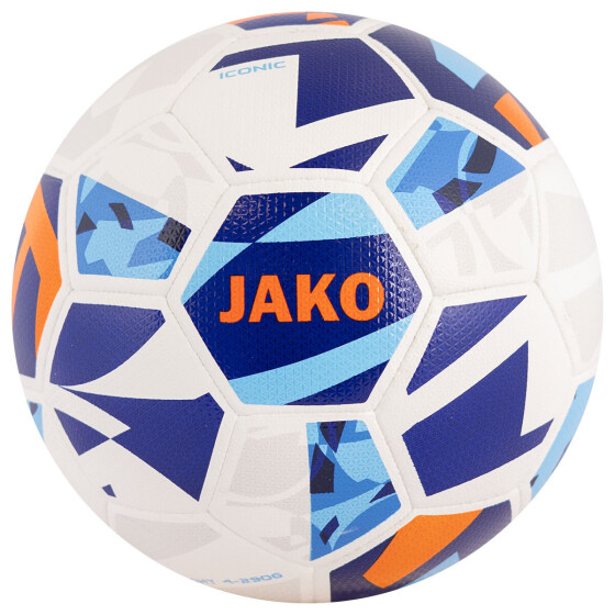 10er Ballpaket - JAKO - Lightball Iconic - weiß/navy/neonorange - 290g - Gr. 4
